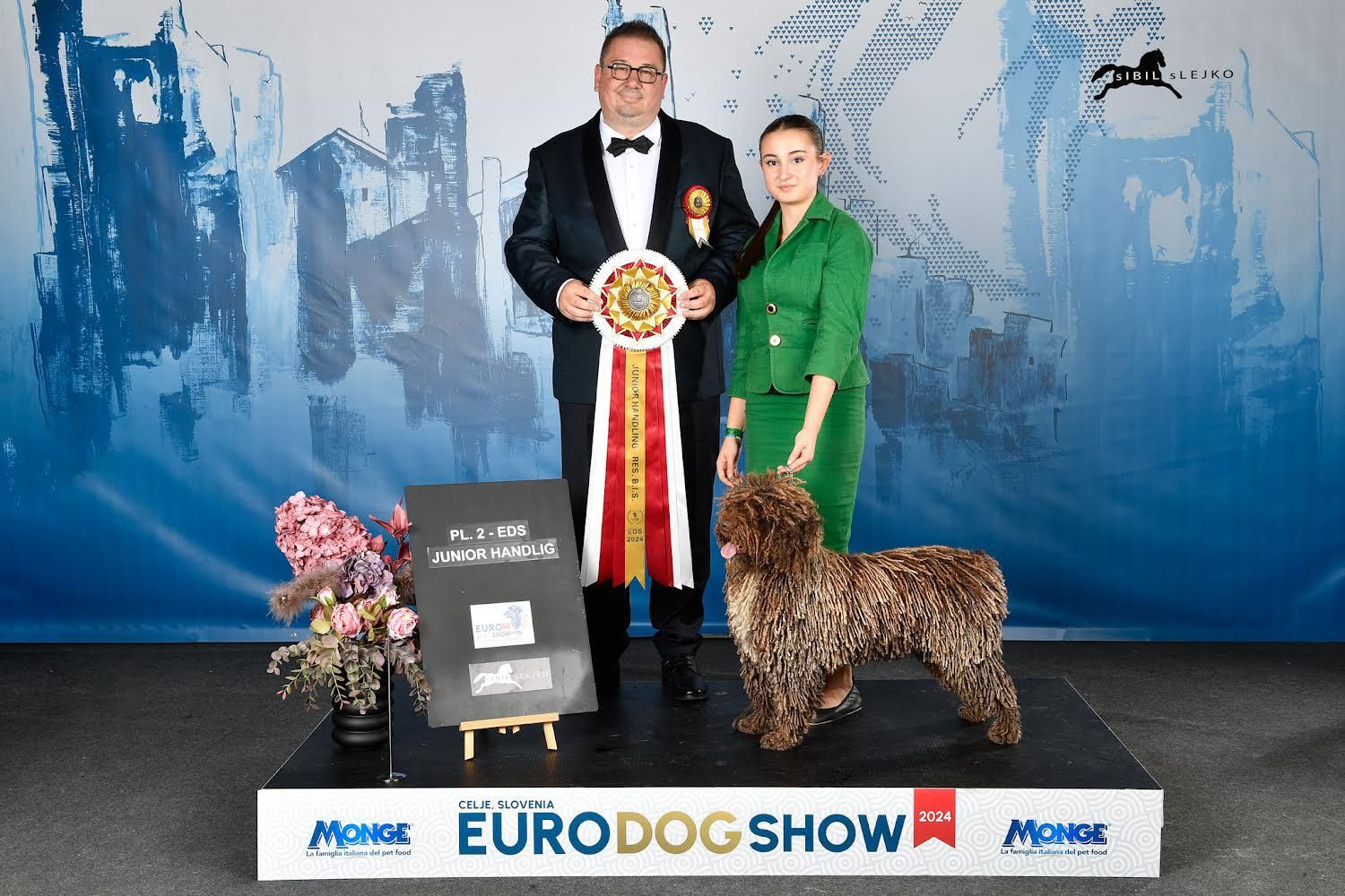 Finale JH - Celje 24. Cecilia con Chico, Perro de Agua Español, 𝑹𝒊𝒔𝒆𝒓𝒗𝒂 𝑩𝑰𝑺 𝑱𝒖𝒏𝒊𝒐𝒓 𝑯𝒂𝒏𝒅𝒍𝒆𝒓